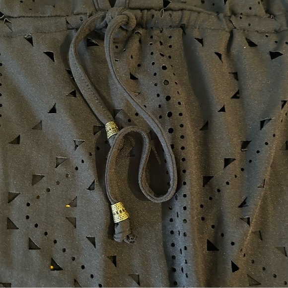 NWT DOTTI for Soma Mayan Diamond Laser Cut Tunic Coverup in Black - Picture 10 of 13